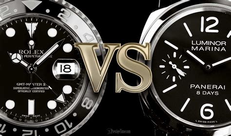 panerai vs rolex bilder|officine Panerai 1860.